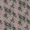 Pink Hellebores Woodland Cotton-Linen Fabric