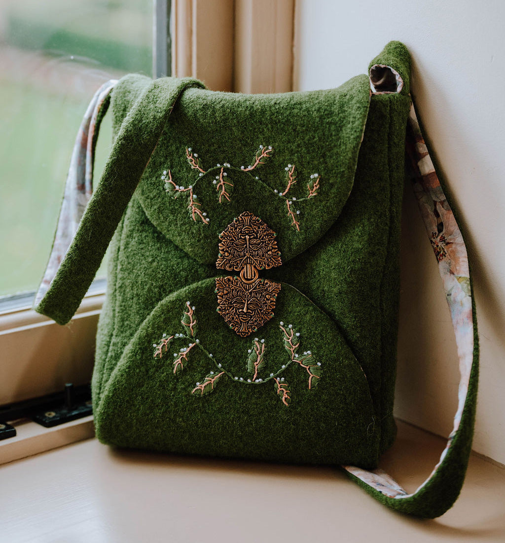 Green Man Bag - Sewing & Embroidery Pattern