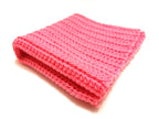 Bubblegum Pink Reusable 100% Cotton Crochet Face Cloth Washcloth